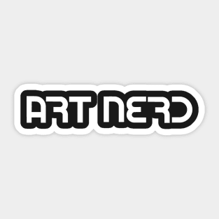 Art Nerd White Sticker